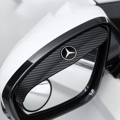 🔥Hot Selling🔥 Car Rear View Mirror Small Round Mirror Rain Eyebrow (2PCS)