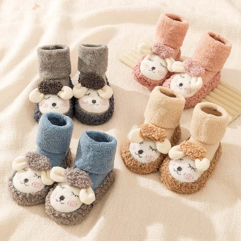 🎁Baby Cartoon Plush Cotton Toddler Shoes