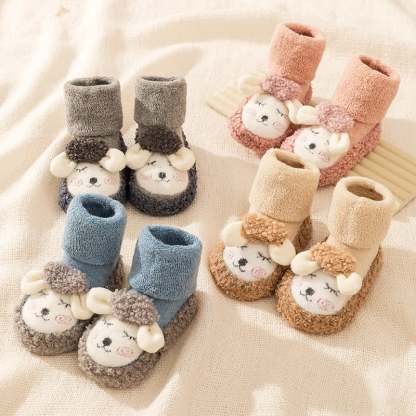 🎁Baby Cartoon Plush Cotton Toddler Shoes