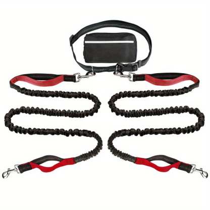 🔥Hands Free Dog Leash with Zipper Pouch