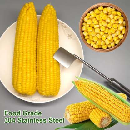 2024 NEW Long Handle Stainless Steel Corn Stripping Tool