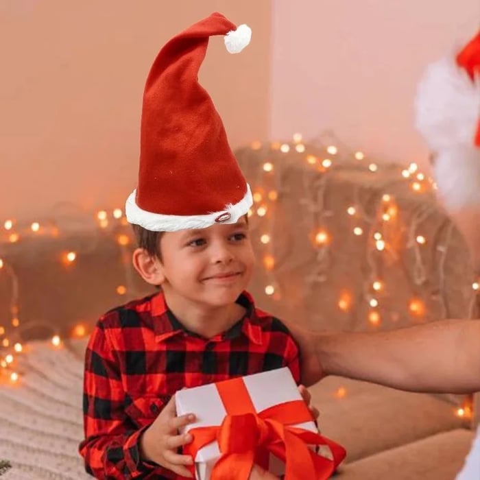 (🎅2024 BEST GIFT TO FAMILY🎅)Electric Christmas Hat🔥  Buy 4 Free Shipping