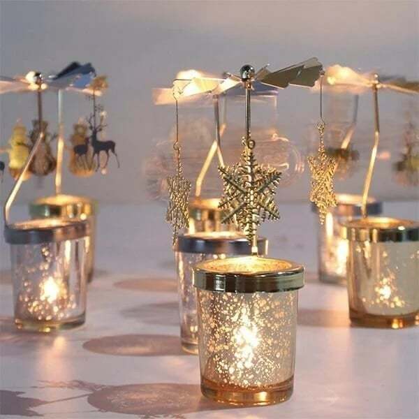 Christmas Rotary Scented Candle Holder