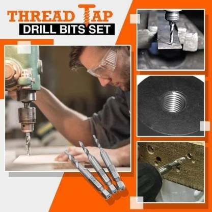 (🔥 HOT SALE NOW-48% OFF) --Thread Tap Drill Bits 6Pcs Set