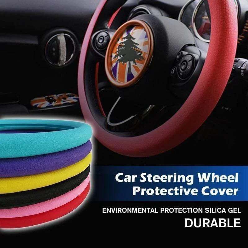 🔥Cool non-slip silicone steering wheel protector