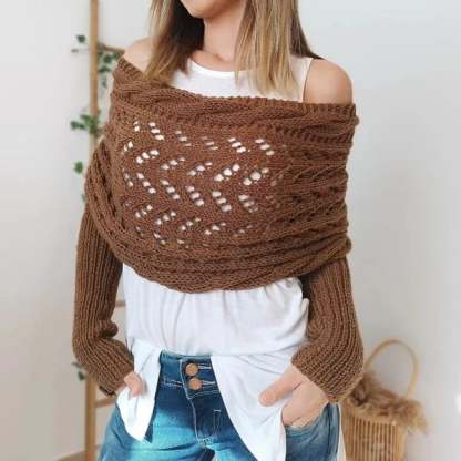 🔥Hot Save 49% OFF🔥Knitted Cable Wrap, Shrugs For Women, Knitted Wrap