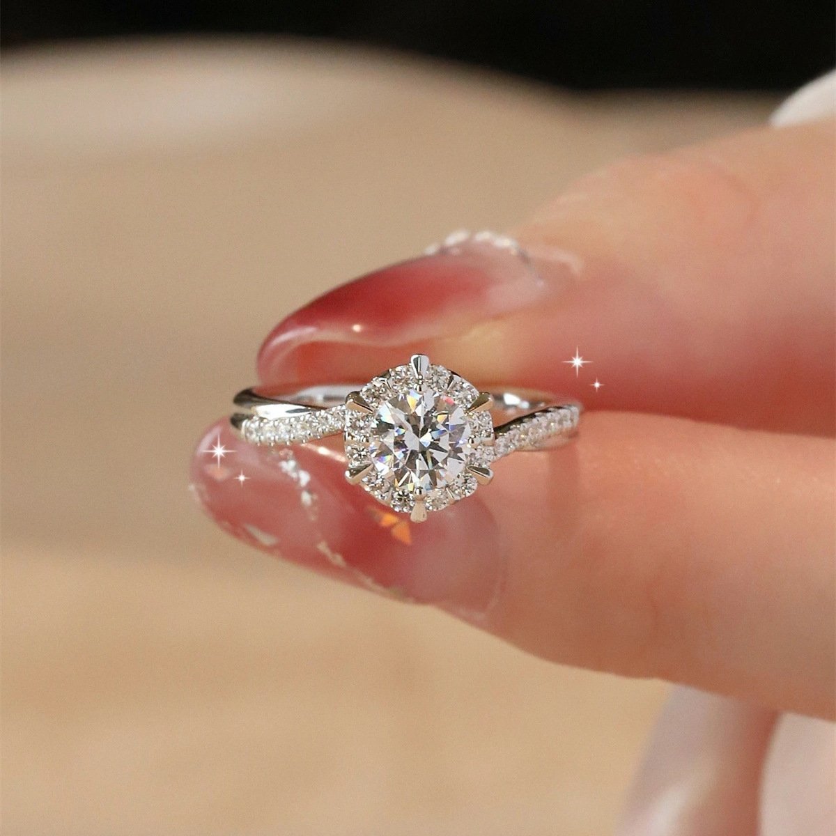 🔥  49% OFF💕zircon from the Stars Ring-👩Mother & Daughter👧