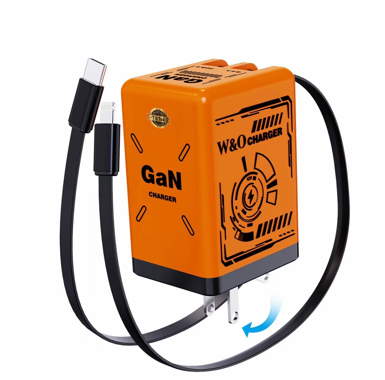 ⏰Limited stock!🔥W&O 2-in-1 GaN 35W Fast Charger