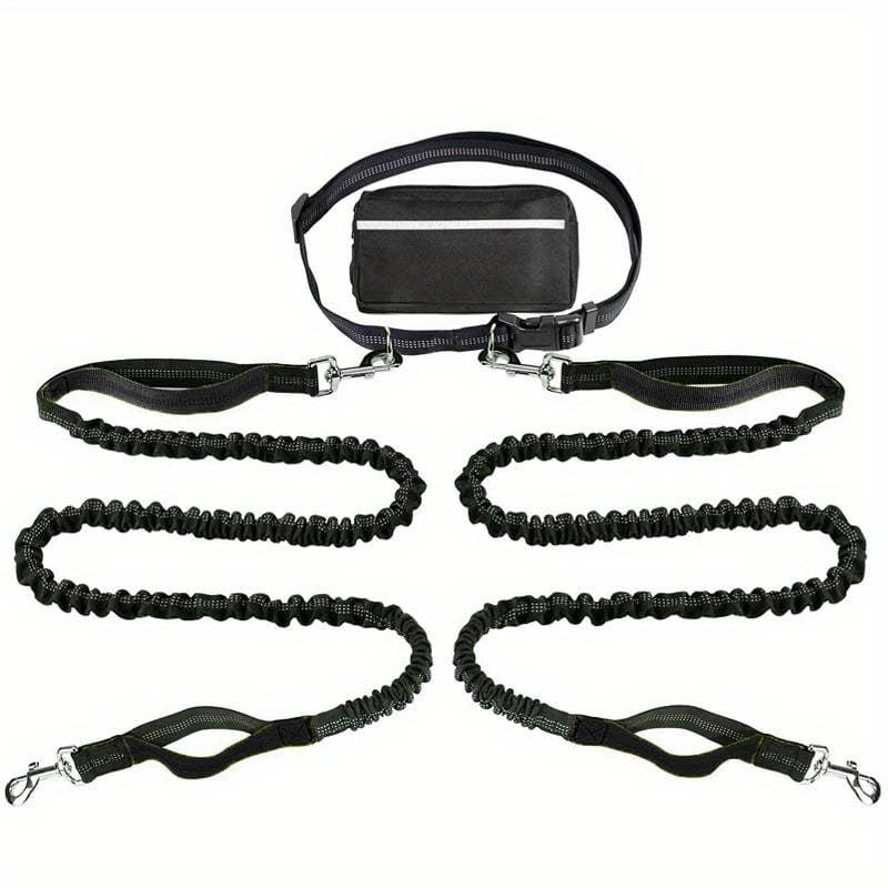 🔥Hands Free Dog Leash with Zipper Pouch
