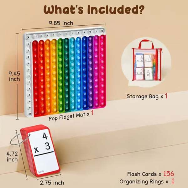 Math Fidget Toy, Math Game with Multiplication(Using age: 3+)