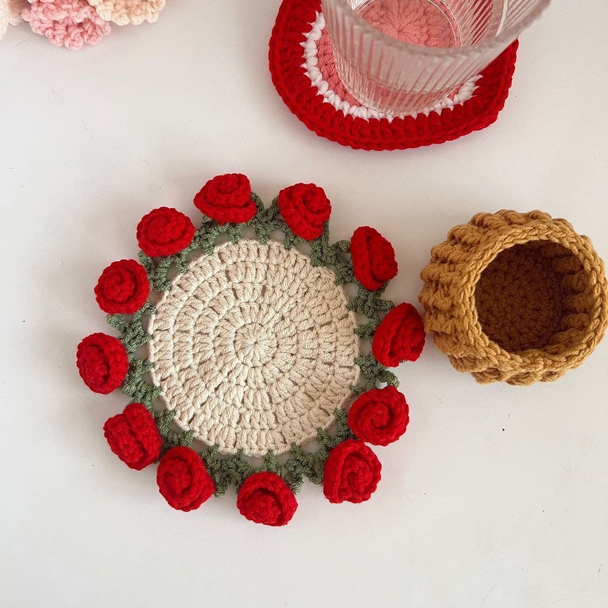 💥Flash Sale🔥Rose Bouquet Coaster