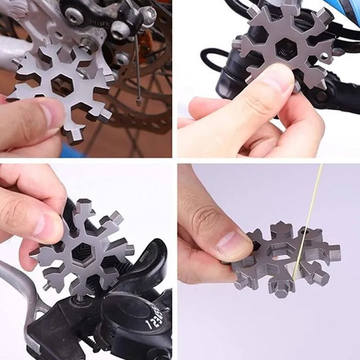 Snowflake - 18-in-1 Stainless Steel Portable MultiTool - 2024 Holiday Edition ❄️