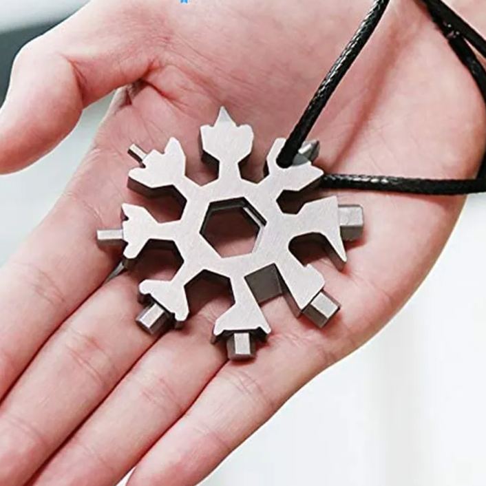 Snowflake - 18-in-1 Stainless Steel Portable MultiTool - 2024 Holiday Edition ❄️