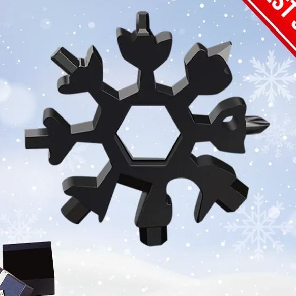 Snowflake - 18-in-1 Stainless Steel Portable MultiTool - 2024 Holiday Edition ❄️