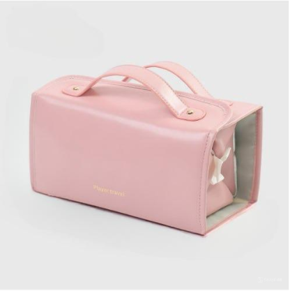TO DAY 49% OFF Leather Waterproof Cosmetic Bag