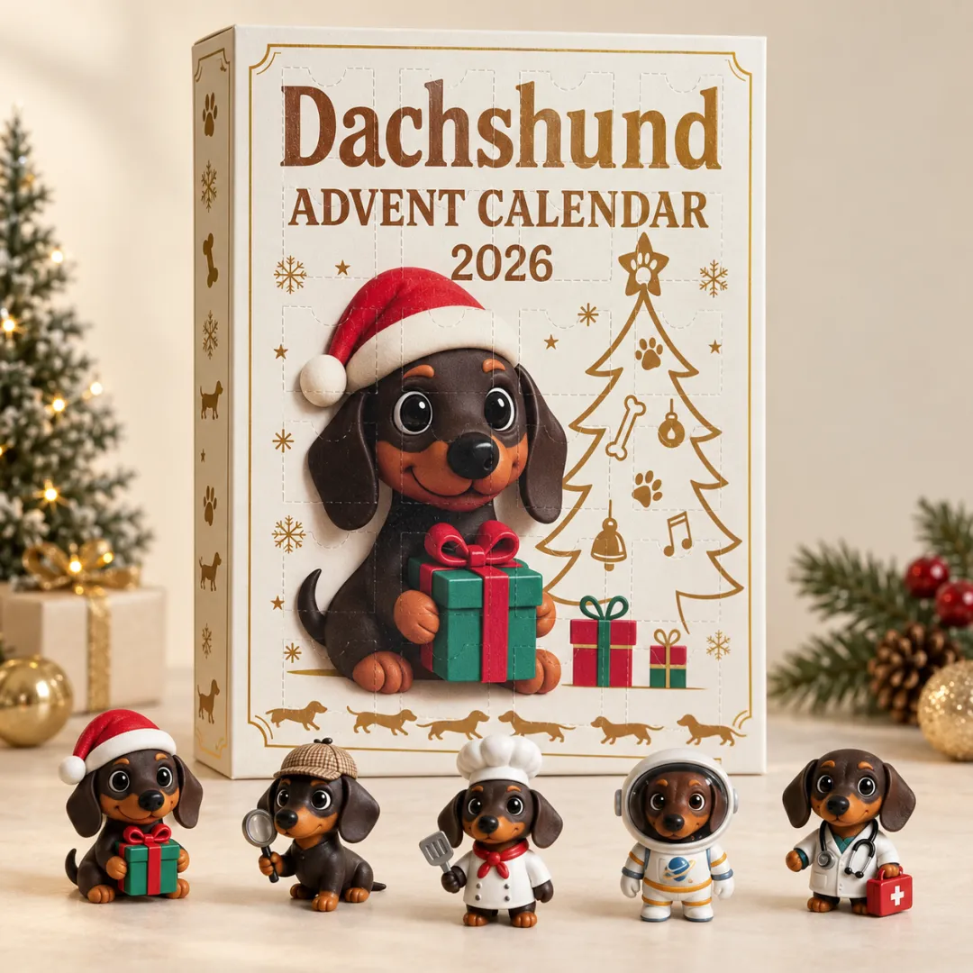 🐾 Dachshund Advent Calendar – 24 Days of Adorable Puppy Surprises