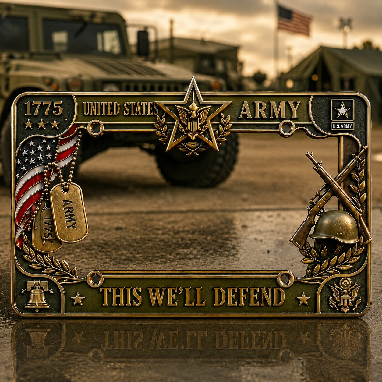🔥LAST DAY 49% OFF- U.S. Army "This We'll Defend" License Plate Frame