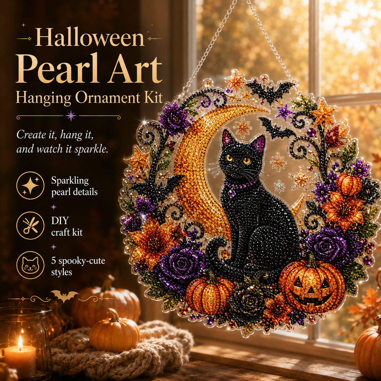 ✨🎃Halloween Pearl Art Hanging Ornament Kit👻