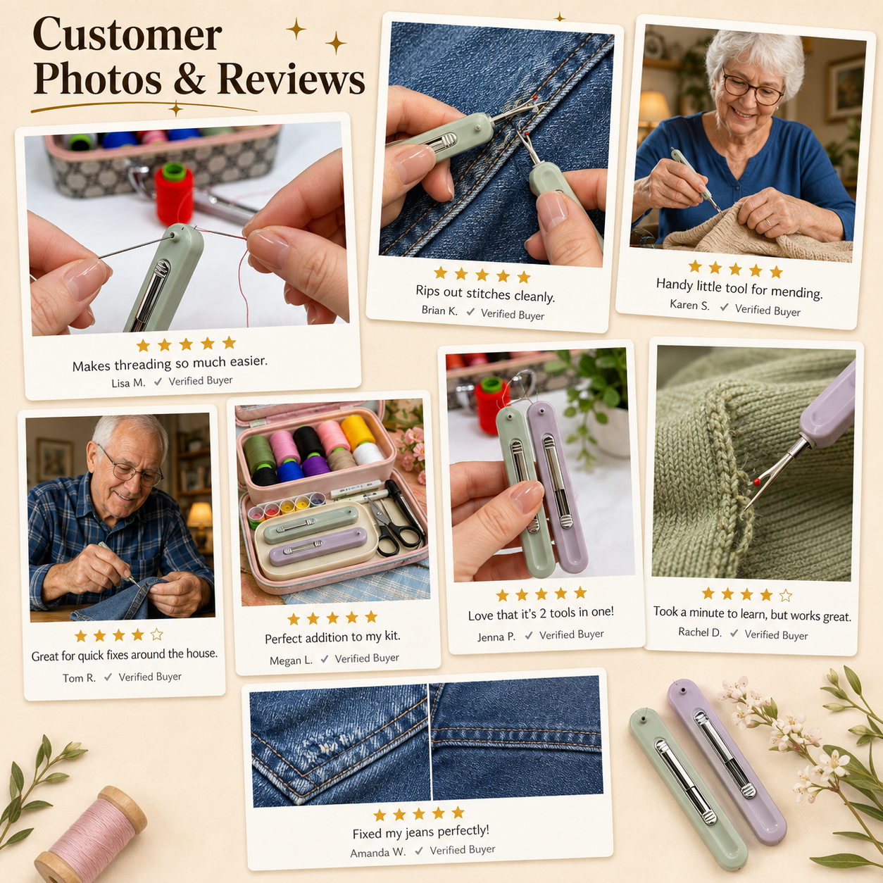 🔥 Last Day 49% OFF - 2-in-1 Needle Threader