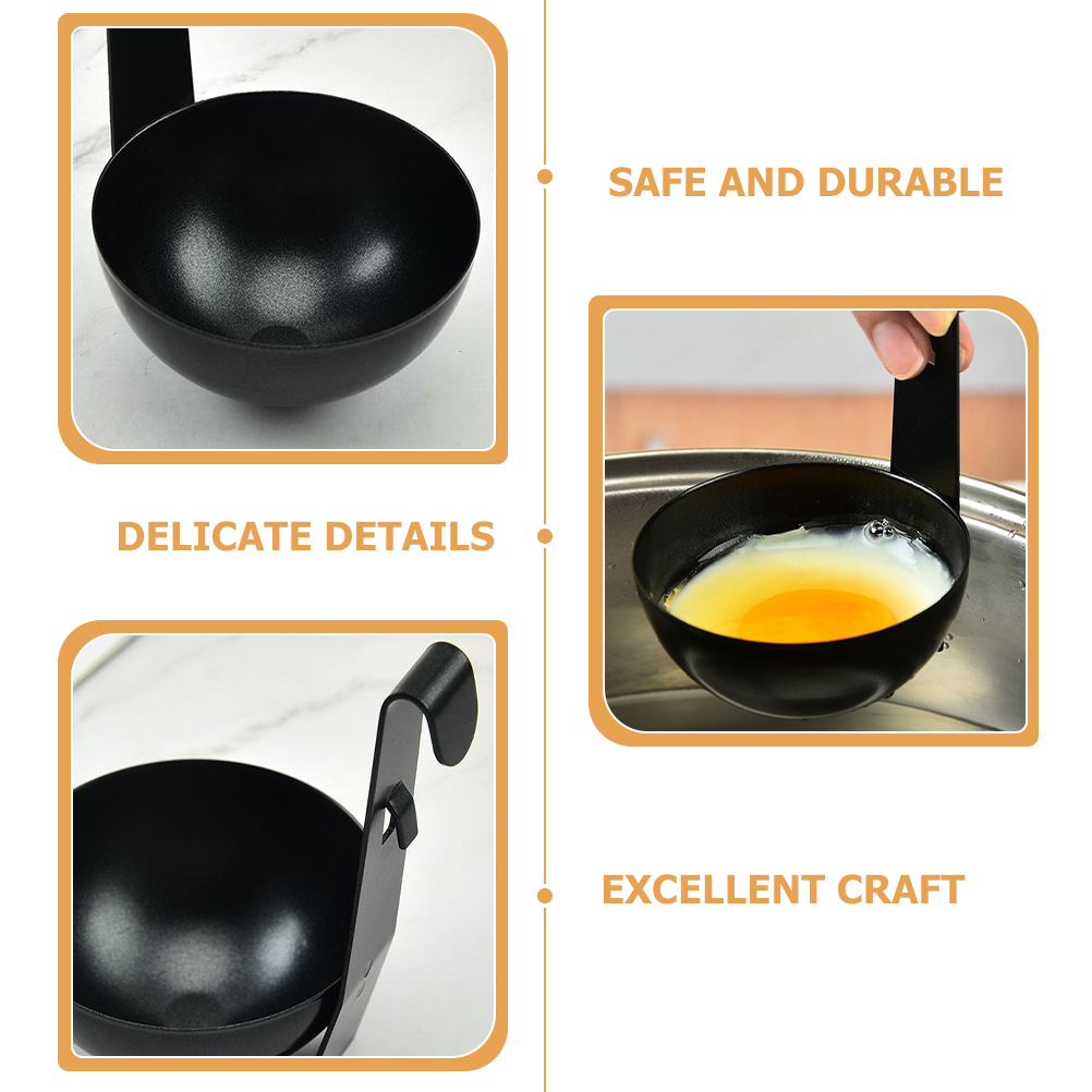 3 Pcs Stainless Steel Egg Cooker Frying Pan Household Gadgets Boiler for Eggs Microwave Holder Boiled Hard Skillet