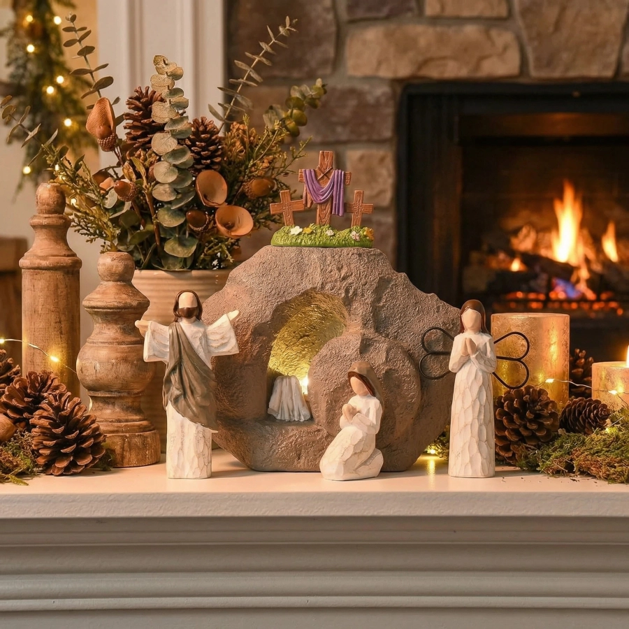 Resurrection Light Empty Tomb Easter Scene