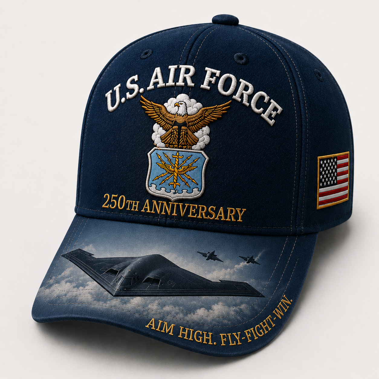 U.S. Air Force 250th Anniversary Commemorative Embroidered Cap
