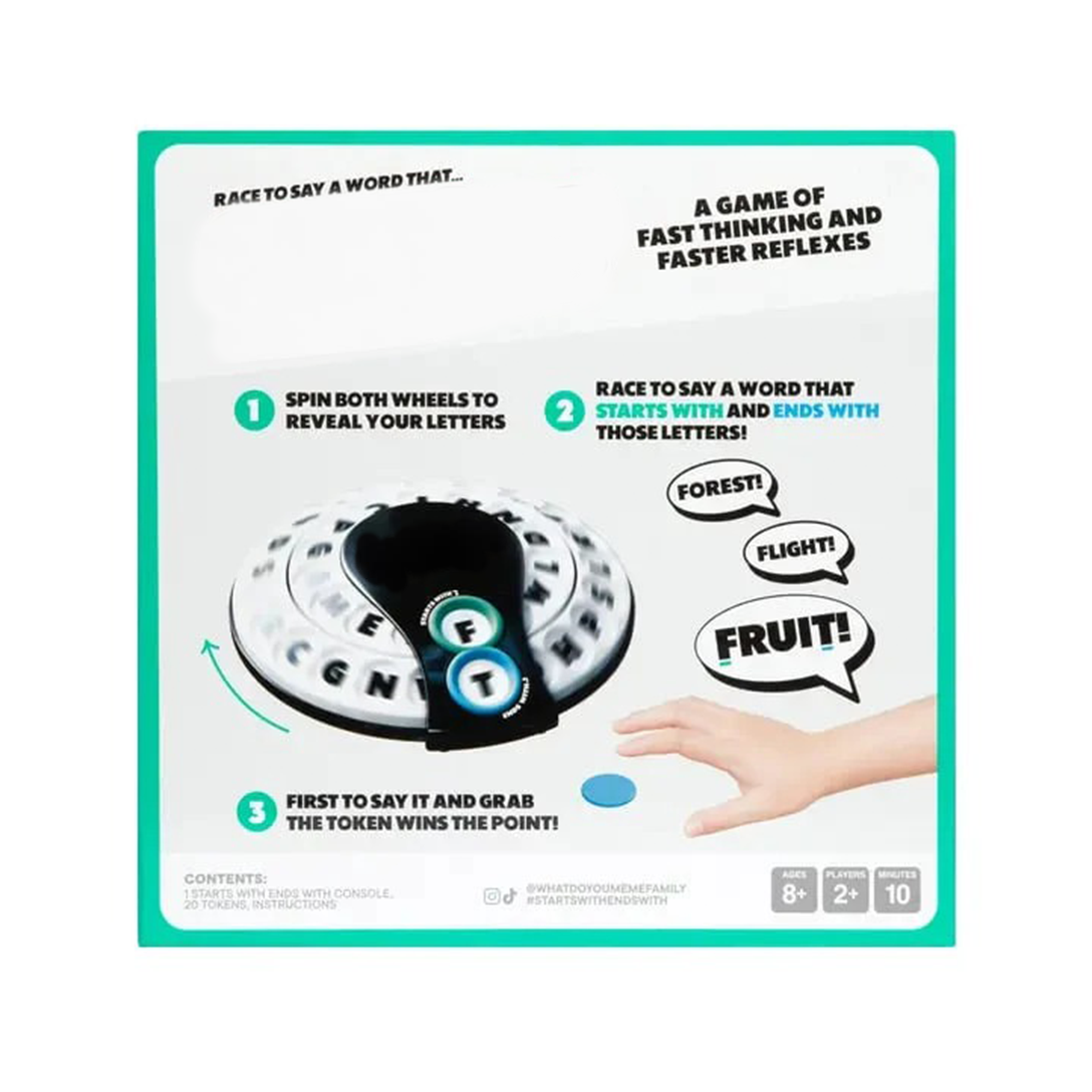 Spin & Shout Word Game – Fast-Paced Family Game with Letter Wheels, Spinner Device