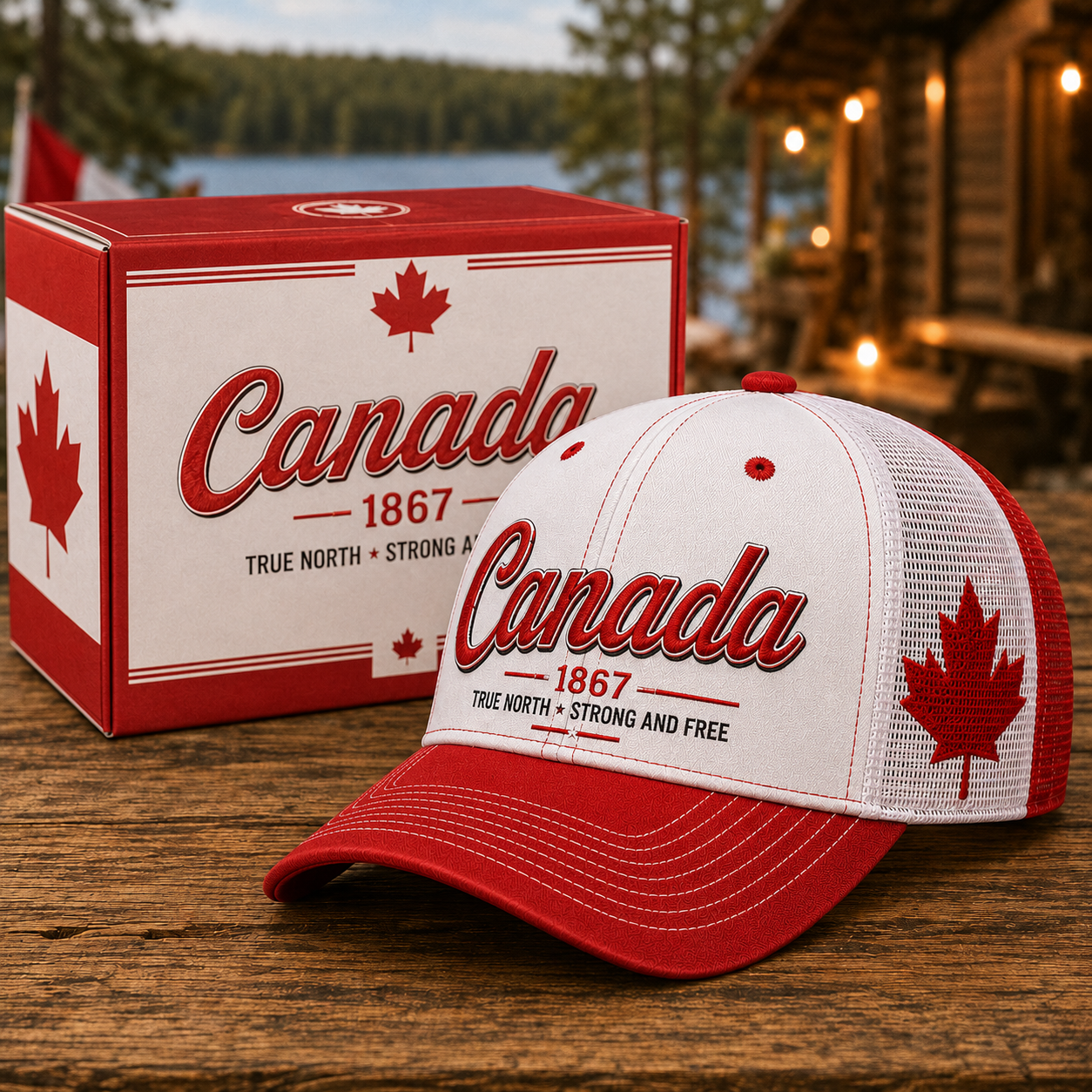 🔥Canada Day Sale - Canada 1867 “True North” Patriotic Trucker Cap
