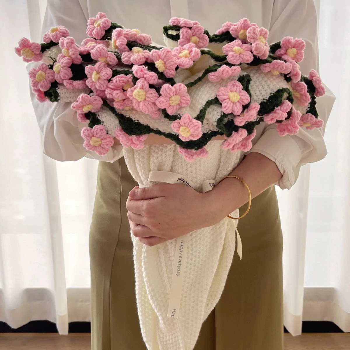 Give a Smile That Lasts Forever❤️❤️--Beyond Flowers: A Hand-Stitched Promise That Never Fades.