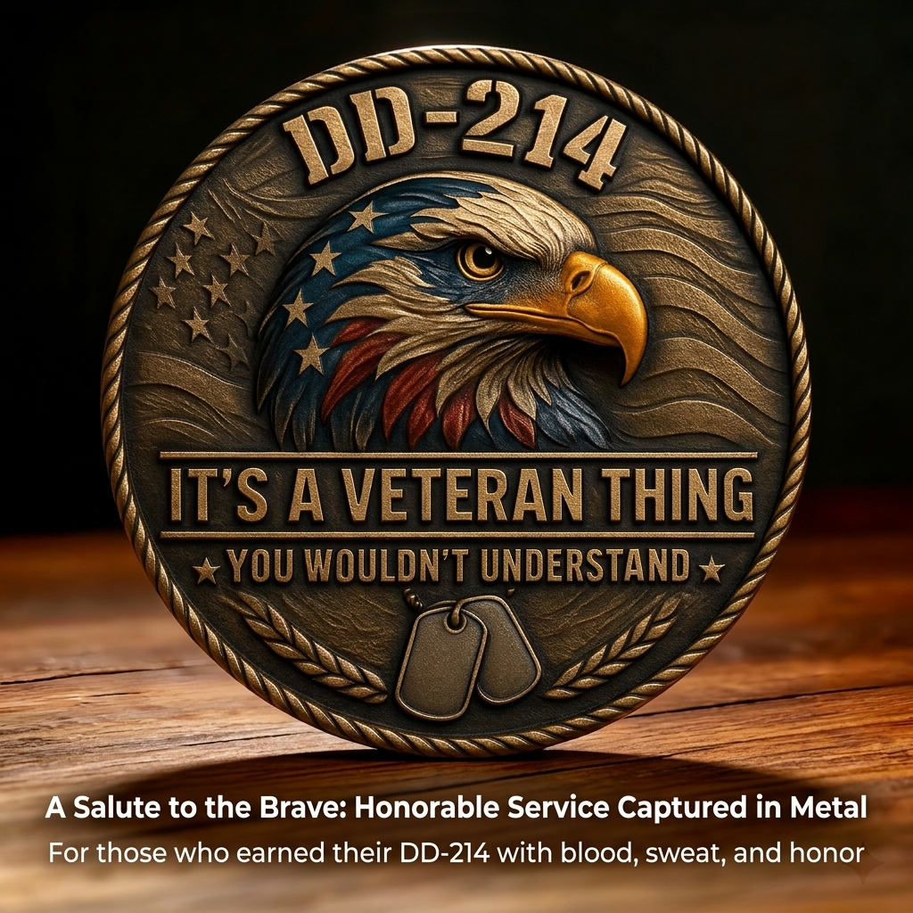 🔥Last Day 50% OFF🔥DD-214 – It’s a Veteran Thing Commemorative Coin