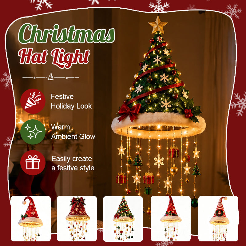 🎄✨ Christmas Hat Pendant Light — Create a Warm & Magical Holiday Atmosphere at Home