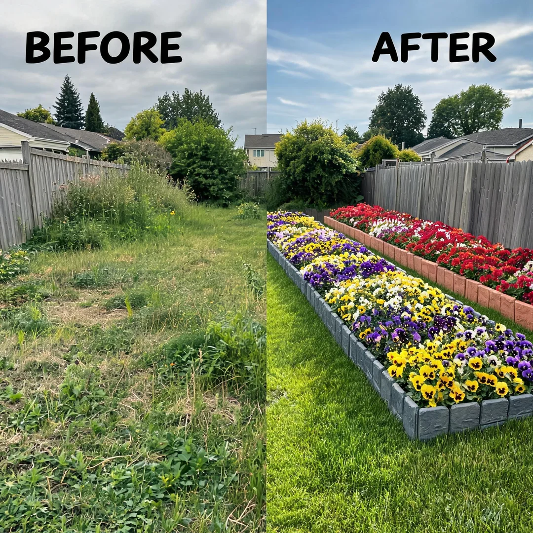 Stop Fighting Messy Garden Edges. Get the "Luxury Stone" Look in Minutes! 🧱 -- Buy 2 Free Shipping🔥🔥