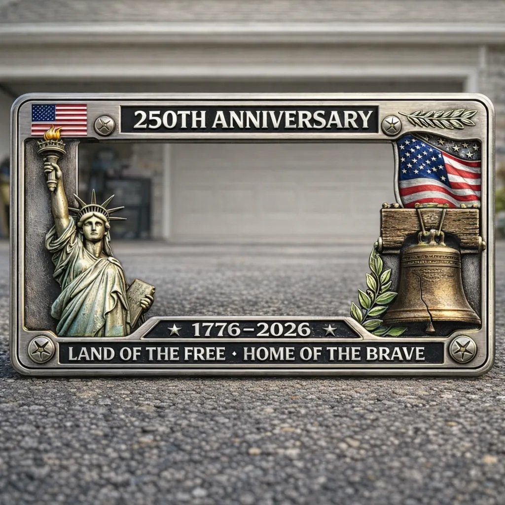 🔥LAST DAY 49% OFF-🦅250th Anniversary Commemorative License Plate Frame -- Buy 2 Free Shipping🔥🔥