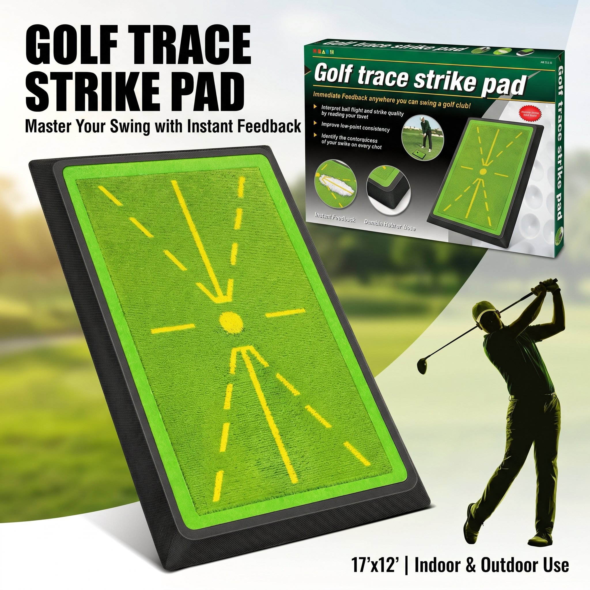 🎁Hot Sale Promotion 49% OFF🔥Golf Hitting Mat, Golf Mats Practice Outdoor Indoor
