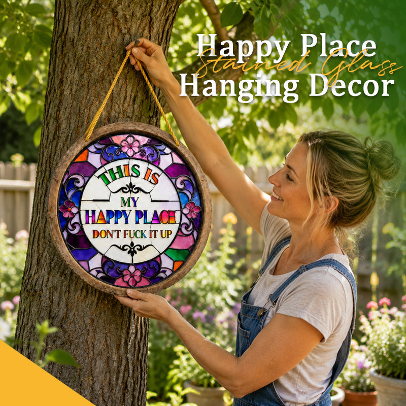 💥 Last Day 49% OFF – This Is My Happy Place Hanging Sign