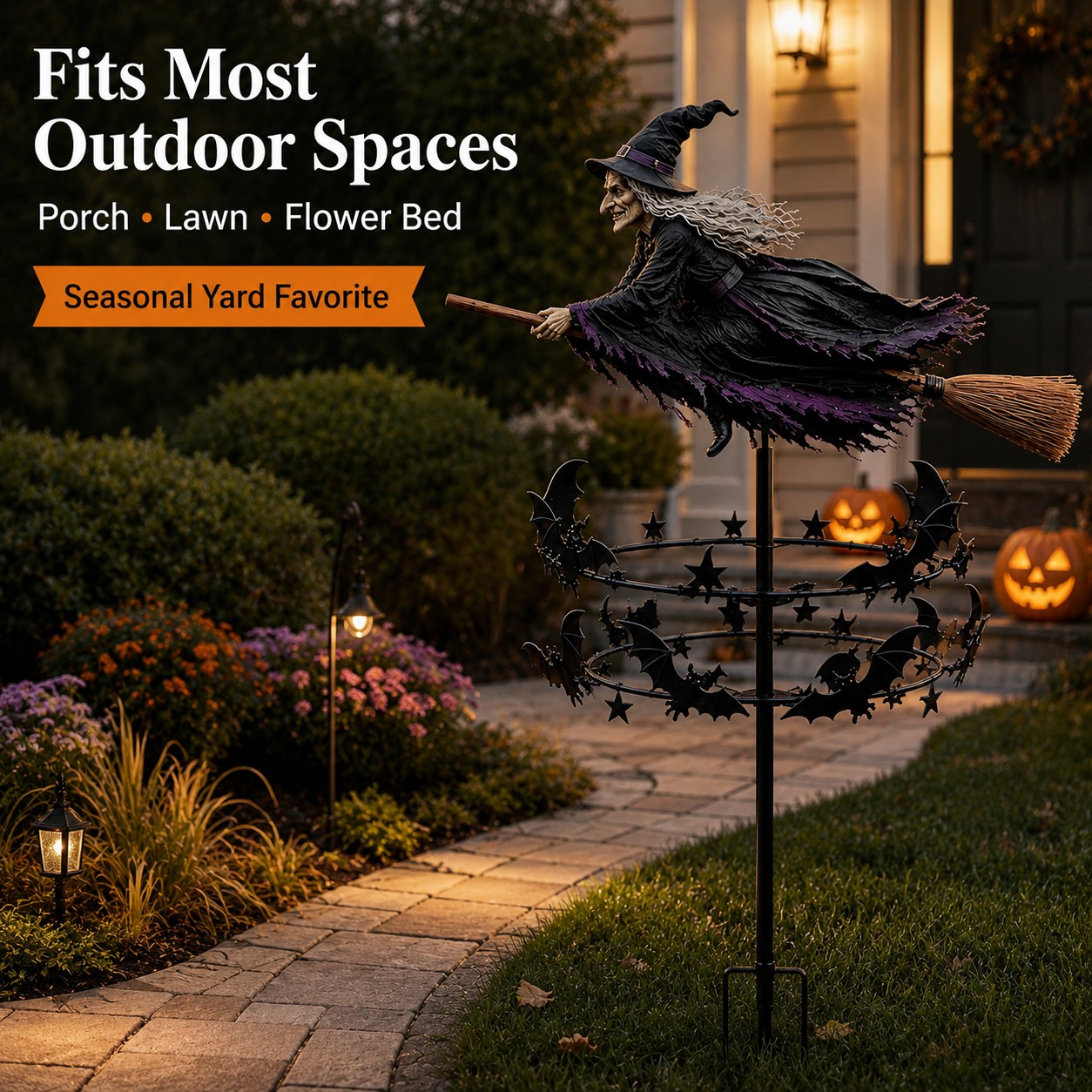 The Enchanted Witch Garden Wind Spinner
