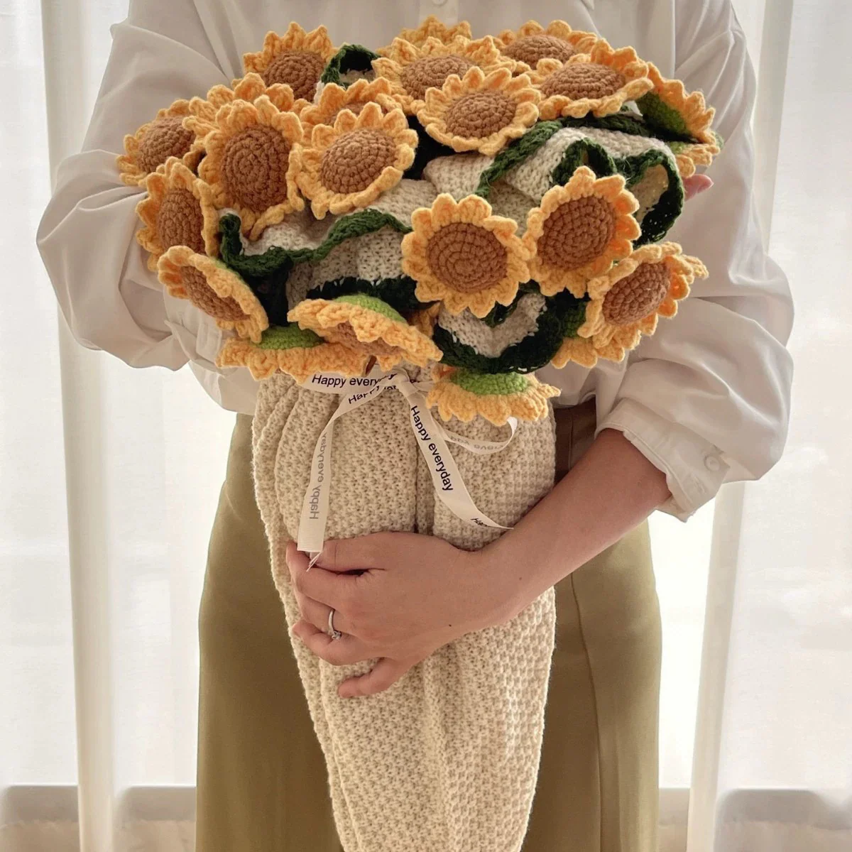 Give a Smile That Lasts Forever❤️❤️--Beyond Flowers: A Hand-Stitched Promise That Never Fades.