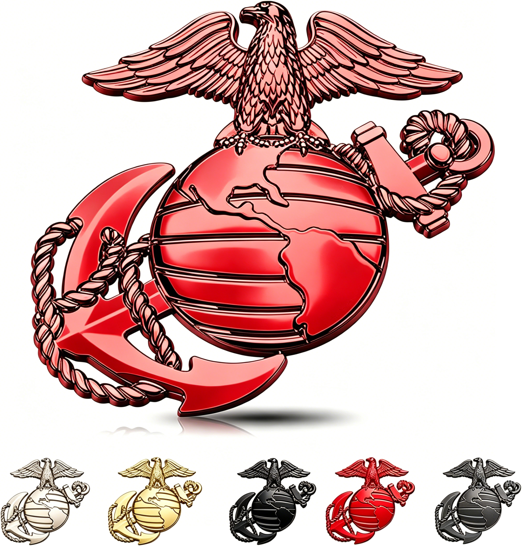 250th Anniversary U.S. Marine Corps Metal Cars Emblem