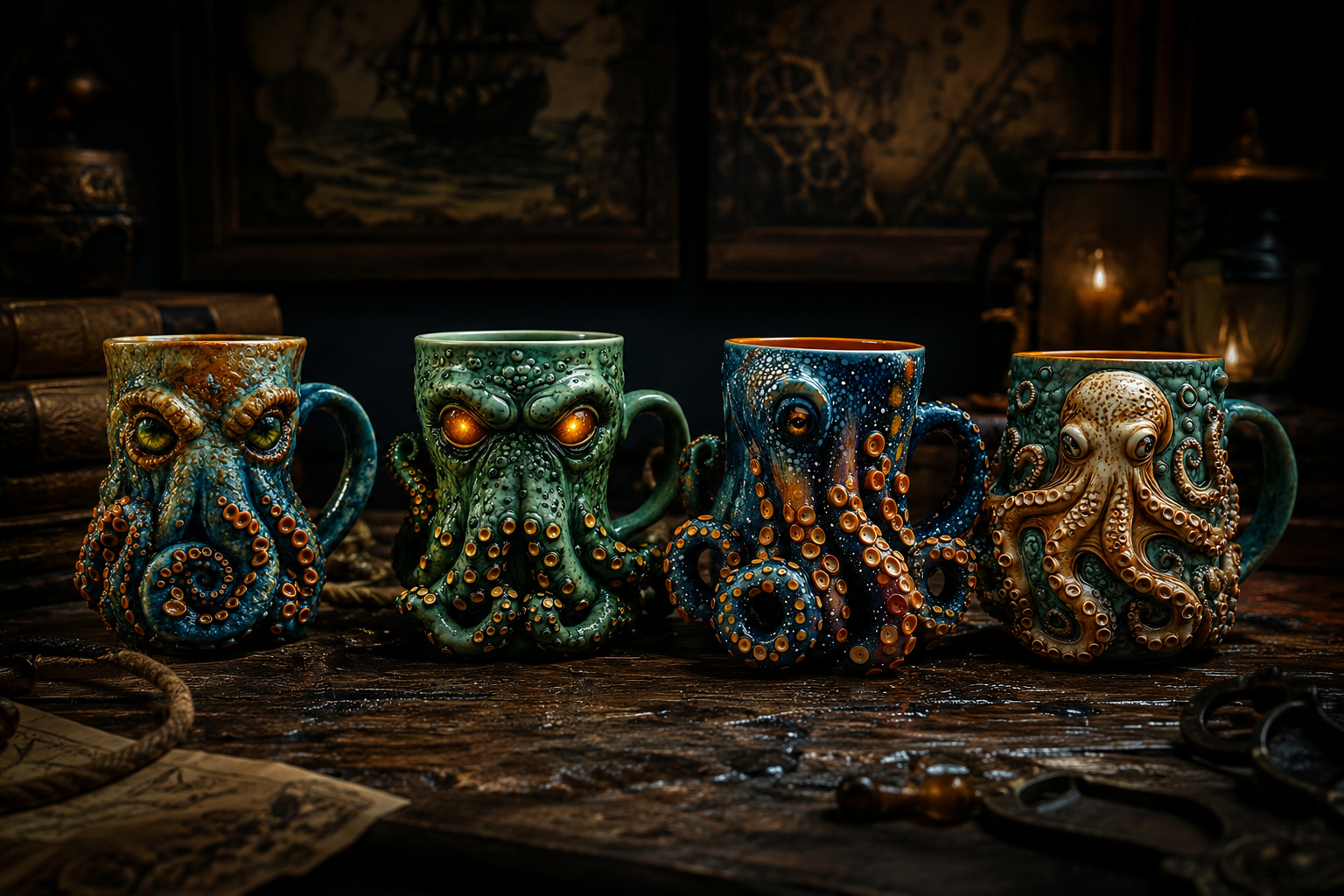Cthulhu-Inspired Pirate Mug -- 🔥🔥Buy 2 Free Shipping