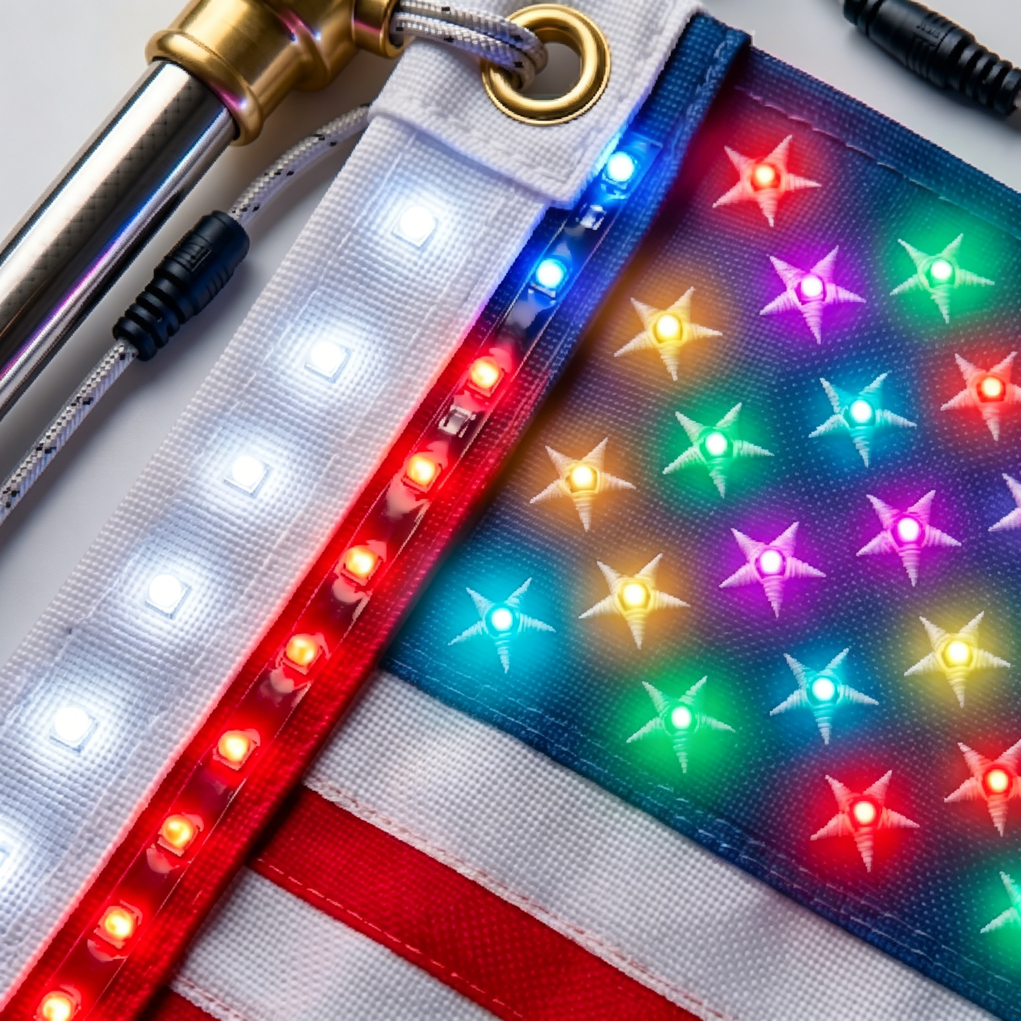 Last Day 49%OFF🔥🦅Illuminated 250th Anniversary USA Commemorative Flag - Premium LED Edition (3x5Ft)