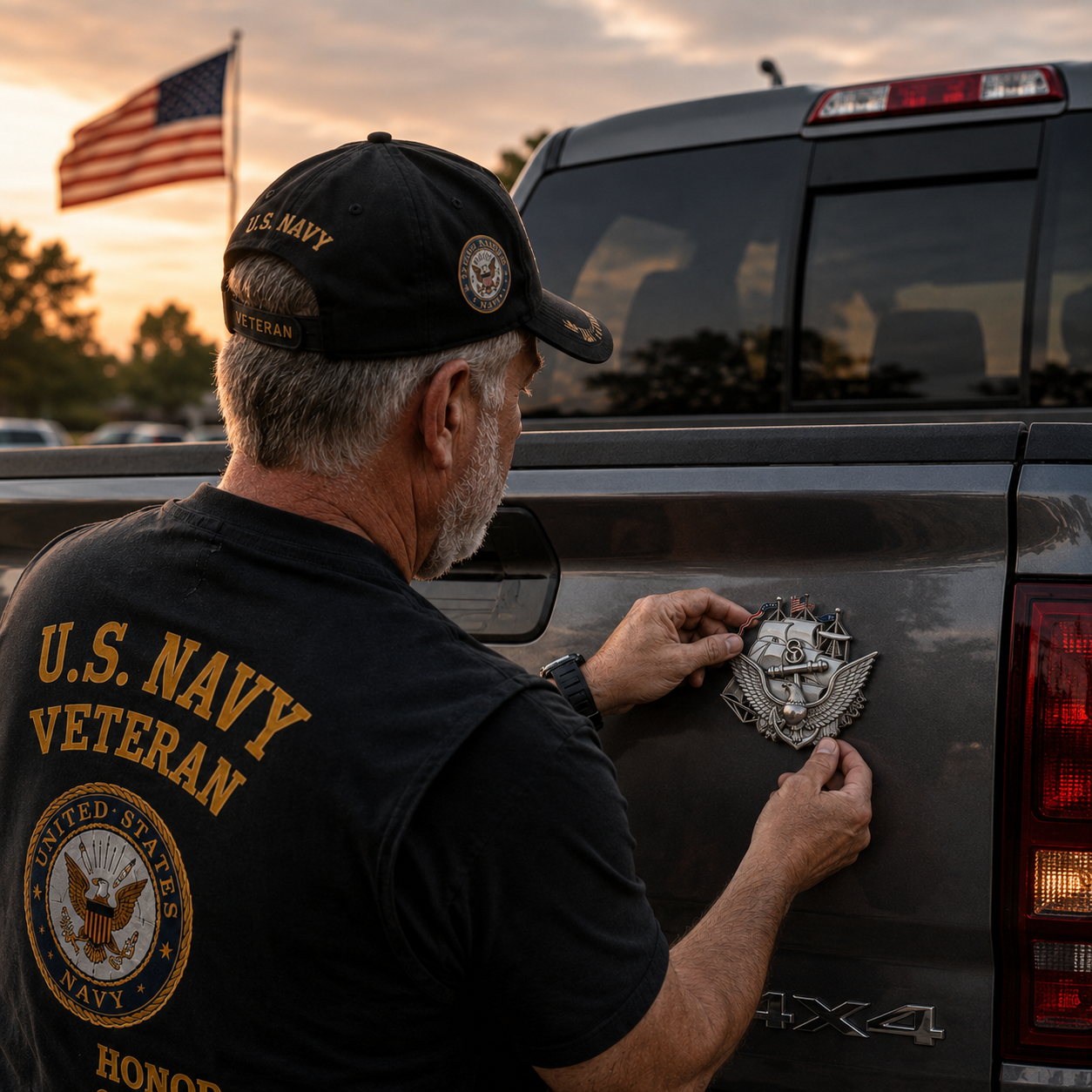 250th Anniversary U.S. NAVY Metal Car Emblem