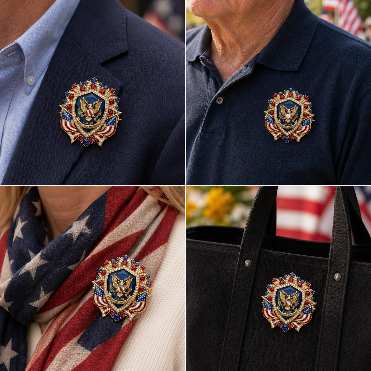 America’s 250th Anniversary Eagle Brooch