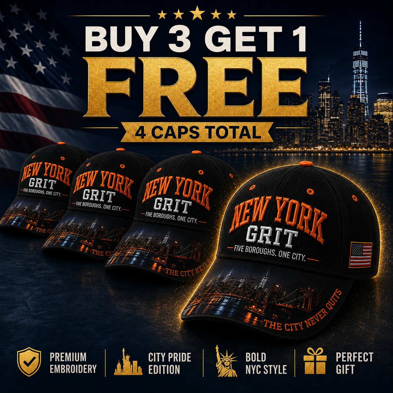New York Grit City Pride Cap