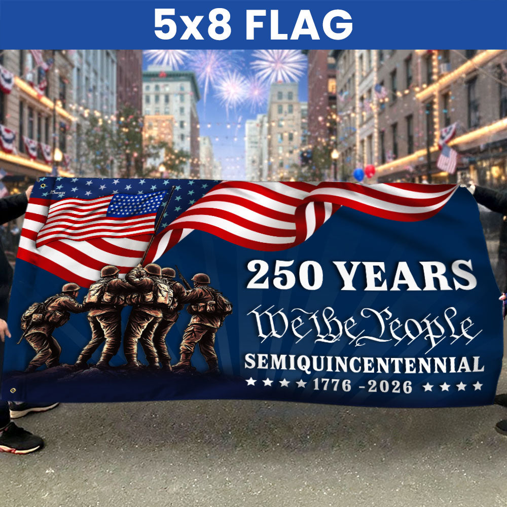 250 Years We The People Semiquincentennial Grommet Flag --🔥🔥Buy 2 Free Shipping