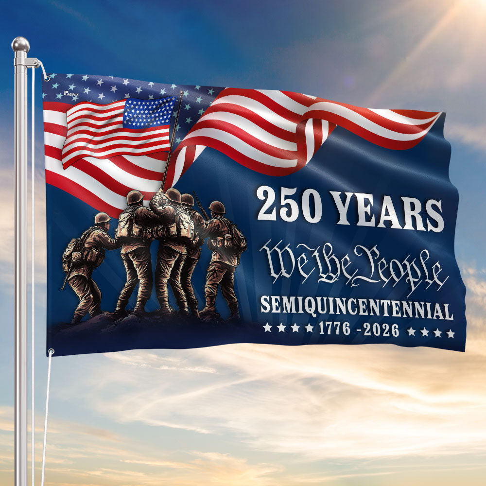 250 Years We The People Semiquincentennial Grommet Flag --🔥🔥Buy 2 Free Shipping