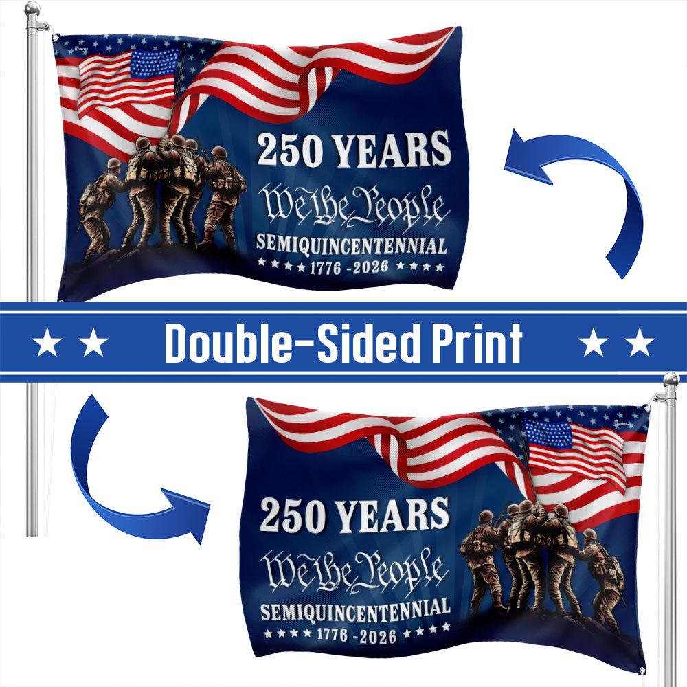 250 Years We The People Semiquincentennial Grommet Flag --🔥🔥Buy 2 Free Shipping