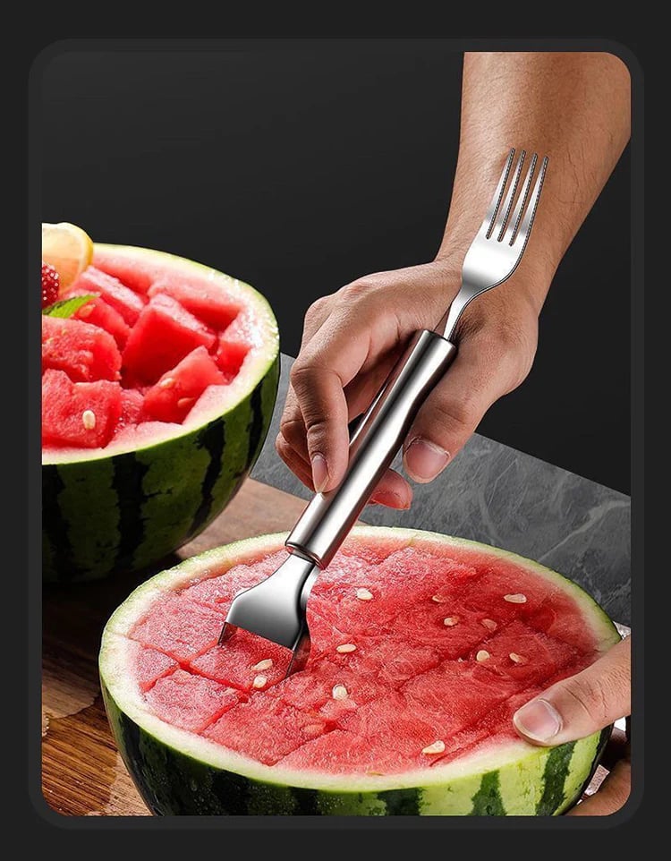 🍉 Effortless Fruit Prep-49% OFF-✨ 2-in-1 Fruit Cutter & Fork – For Quick and Easy Fruit Serving! 🍓