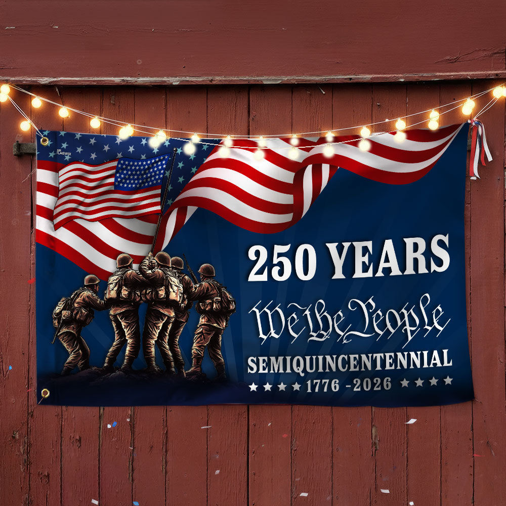 250 Years We The People Semiquincentennial Grommet Flag --🔥🔥Buy 2 Free Shipping