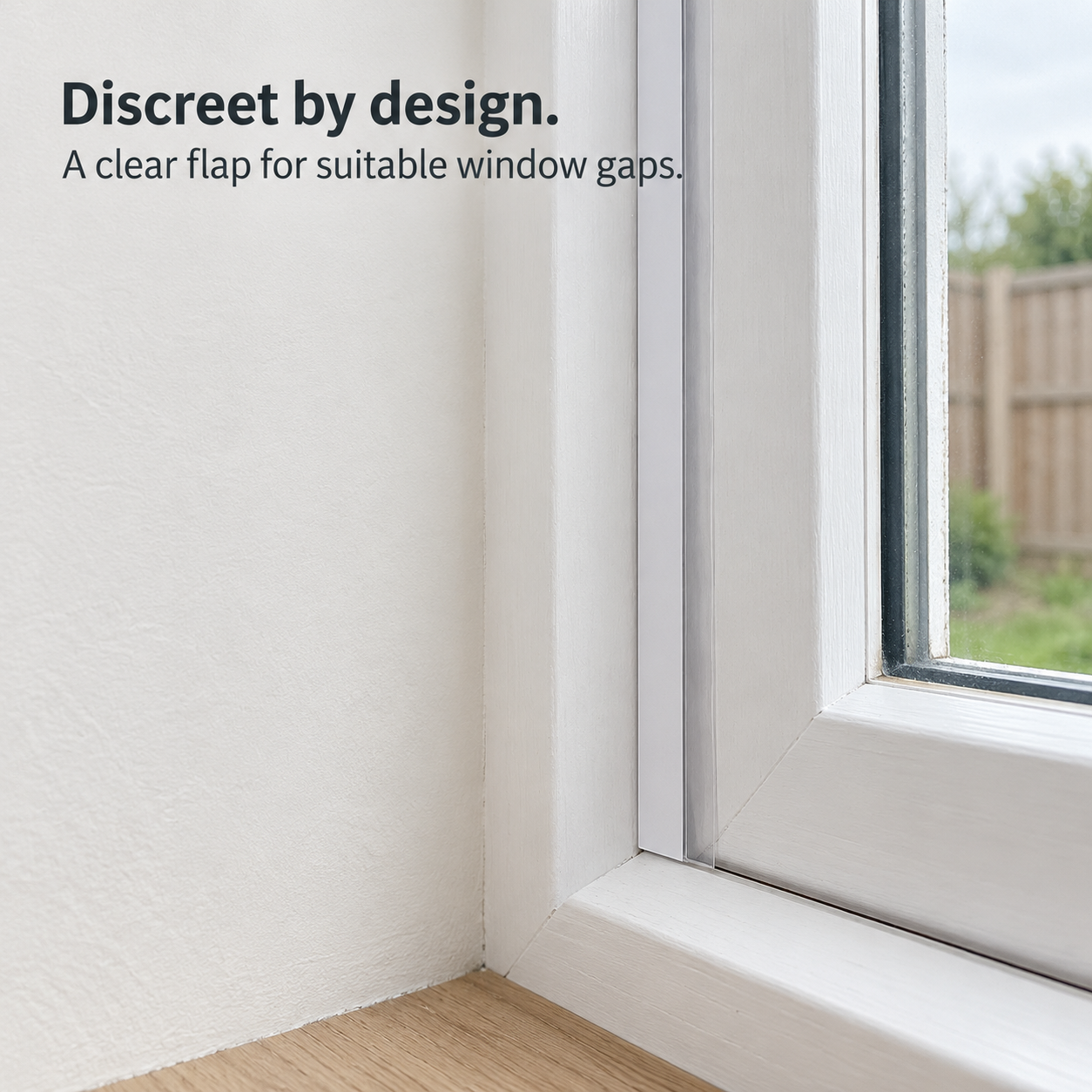 Transparent low-profile weather stripping
