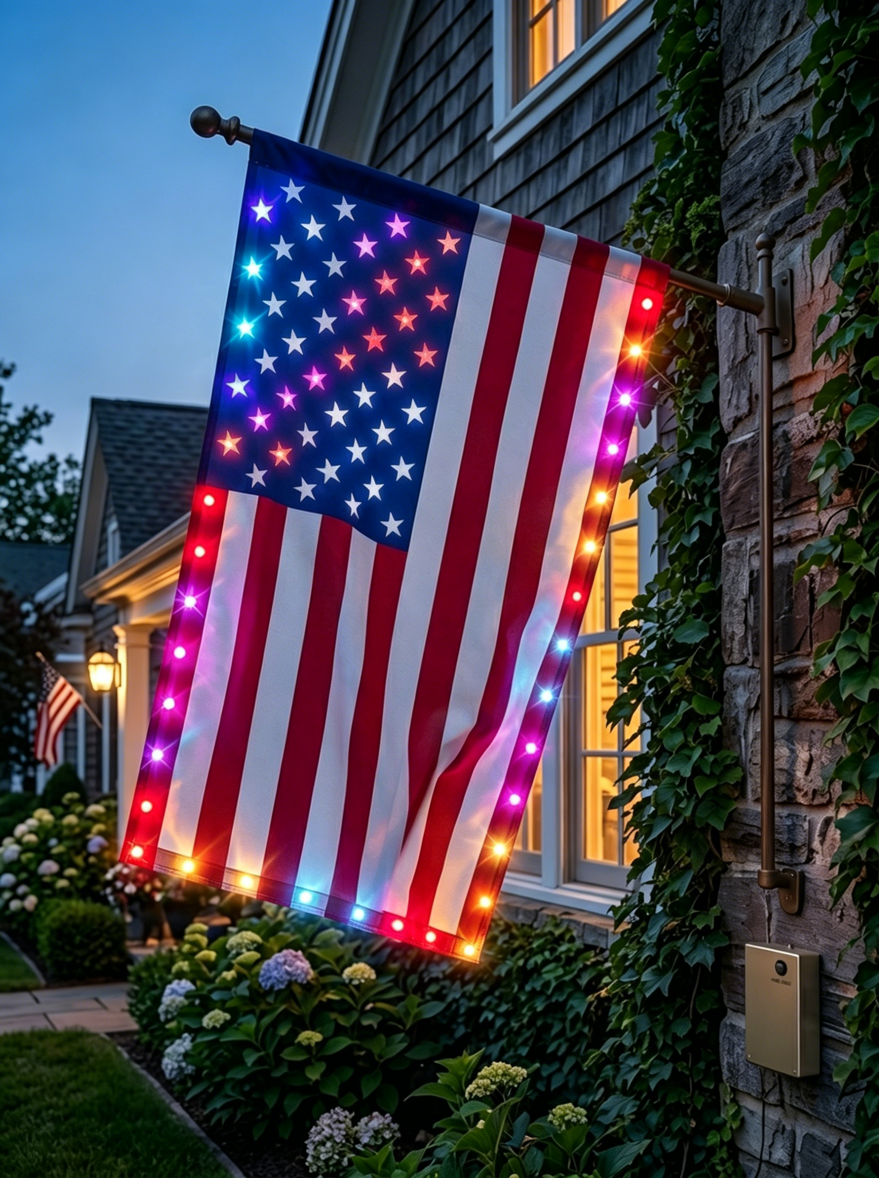 Last Day 49%OFF🔥🦅Illuminated 250th Anniversary USA Commemorative Flag - Premium LED Edition (3x5Ft)